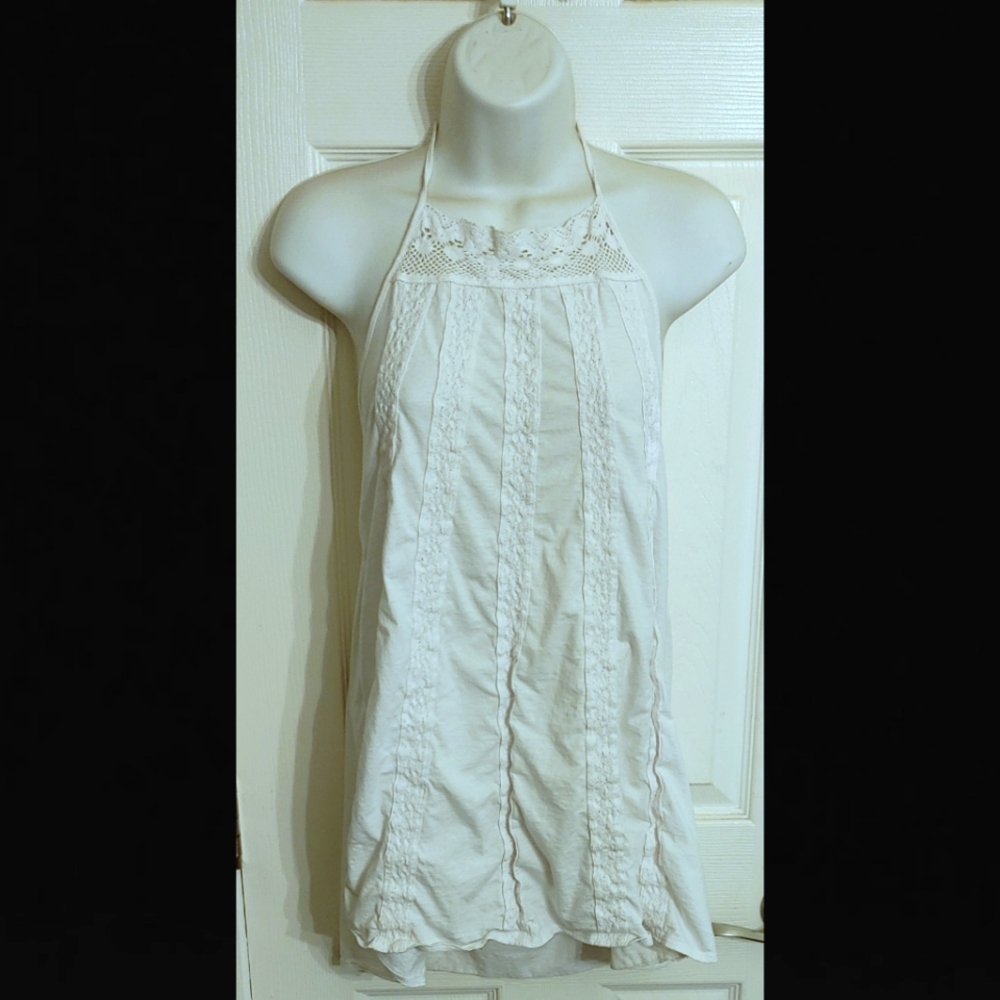 THE LIMITED White Halter Top Large